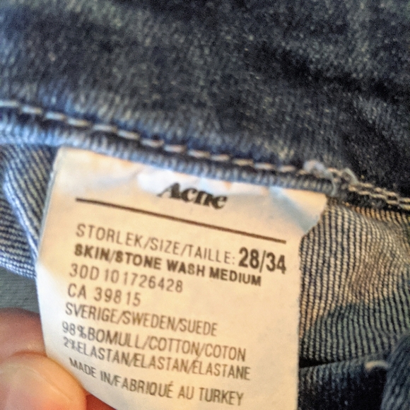 Acne Skin Rocca Blue Wash Jeans - Picture 4 of 7